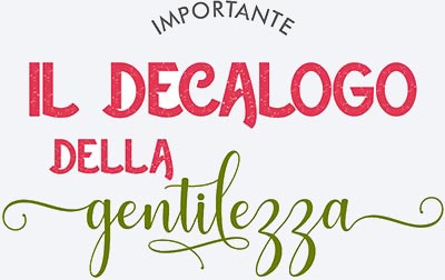 Il decalogo della gentilezza – cose(in)utili